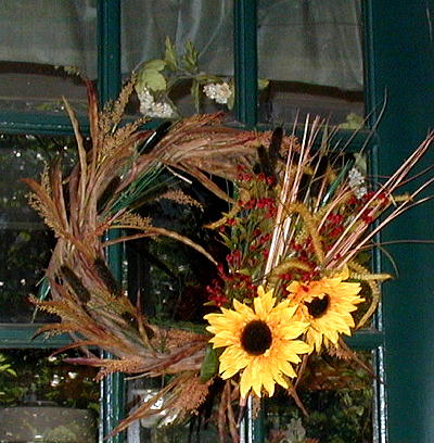 Grain & Sunflower Wreath